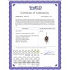 Image 2 : Genuine 1.06 ctw Amethyst & Peridot Necklace 14KT Rose Gold