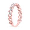 Image 3 : 0.12 CTW Diamond Link Stackable Ring 10kt Rose Gold