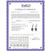 Image 2 : Genuine 2.12 ctw Peridot & Amethyst Earrings 14KT Rose Gold