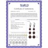 Image 2 : Genuine 7.2 ctw Garnet Earrings 14KT Rose Gold