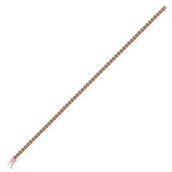 3.33 CTW Brown Diamond Tennis Bracelet 14kt Rose Gold