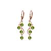 Image 1 : Genuine 4.95 ctw Peridot Earrings 14KT Rose Gold