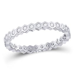 0.27 CTW Diamond Machine-Set Ring 14kt White Gold