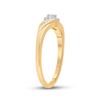 Image 4 : 0.11 CTW Diamond 3-stone Promise Bridal Ring 10kt Yellow Gold