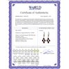 Image 2 : Genuine 4.5 ctw Garnet Earrings 14KT Rose Gold