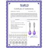 Image 2 : Genuine 6 ctw Amethyst Earrings 14KT Rose Gold