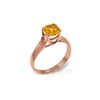 Image 1 : Genuine 1.10 ctw Citrine Ring 14KT Rose Gold