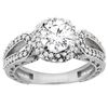 Image 1 : 1.24 CTW Diamond Ring 14K White Gold