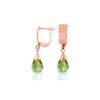 Image 1 : Genuine 2.5 ctw Peridot Earrings 14KT Rose Gold