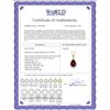 Image 2 : Genuine 4.06 ctw Garnet & Diamond Necklace 14KT Yellow Gold