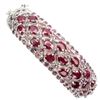 Image 1 : Natural Blood Red Ruby Rhodolite Garnet Bangle