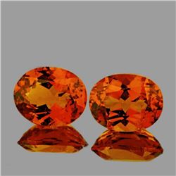 NATURAL CINNAMON ORANGE HESSONITE GARNET PAIR