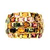 Image 1 : Natural Untreated Multi Color Tourmaline Ring