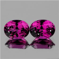 Natural Magenta Purple Rhodolite Garnet Pair -Untreated