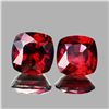 Image 1 : Natural AAA Fire Red Rhodolite Garnet Pair 6.50 MM - FL