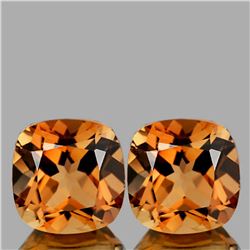 Natural Champagne Imperial Topaz Pair {Flawless-VVS1 }