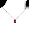 Image 1 : Genuine Red Ruby 9x7 MM Necklace