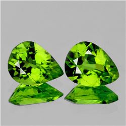 Natural Top Green Peridot Pair {Flawless-VVS1}