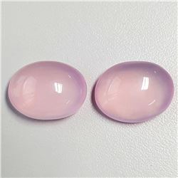 Natural Pastel Pink Rose Quartz Pair 31.14 CT Flawless