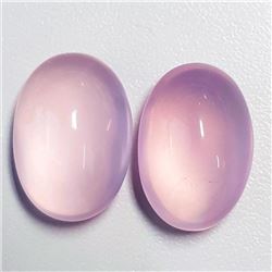 Natural Pastel Pink Rose Quartz Pair 32.62 Ct- Flawless