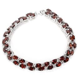 NATURAL AAA DARK ORANGE RED GARNET Bracelet