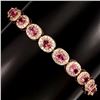 Image 2 : Natural Top Rich Pink Tourmaline Bracelet