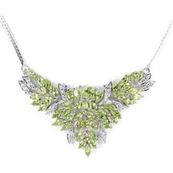 NATURAL APPLE GREEN PERIDOT  Necklace