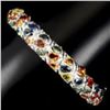 Image 1 : Natural  5x3mm Fancy Color Sapphire Bangle