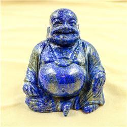 HUGE 3060 CT HAND CARVED BLUE LAPIS LAZULI BUDDHA