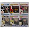 Image 1 : LOT OF 6 ASSORTED FUNKO POPS: ANIMATION