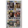 Image 1 : LOT OF 6 ASSORTED FUNKO POPS: MOVIES VARIETY PACK.