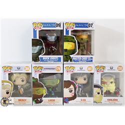 LOT OF 6 ASSORTED FUNKO POPS: HALO &