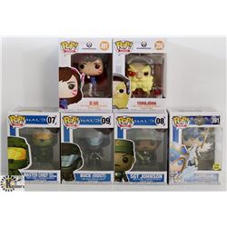LOT OF 6 ASSORTED FUNKO POPS: HALO &