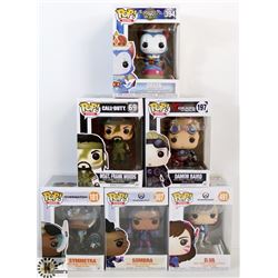 LOT OF 6 ASSORTED FUNKO POPS: GAMES VARIETY