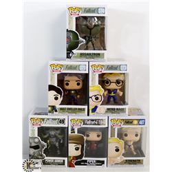 LOT OF 6 ASSORTED FUNKO POPS: FALLOUT VARIETY