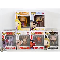LOT OF 6 ASSORTED FUNKO POPS: DISNEY VARIETY