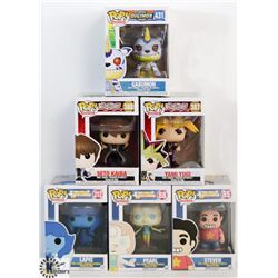 LOT OF 6 ASSORTED FUNKO POPS: ANIMATION VARIETY