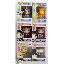 LOT OF 6 ASSORTED FUNKO POPS: SAILOR MOON &