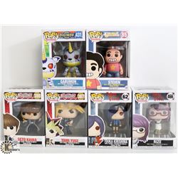 LOT OF 6 ASSORTED FUNKO POPS: ANIMATION VARIETY