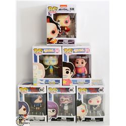 LOT OF 6 ASSORTED FUNKO POPS: ANIMATION VARIETY