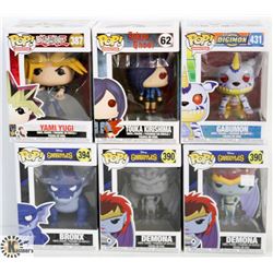 LOT OF 6 ASSORTED FUNKO POPS: DISNEY GARGOYLES