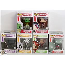 LOT OF 6 ASSORTED FUNKO POPS: FORTNITE VARIETY