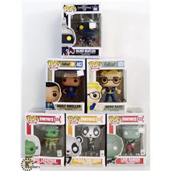LOT OF 6 ASSORTED FUNKO POPS: GAMES & DISNEY