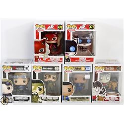 LOT OF 6 ASSORTED FUNKO POPS: GAMES VARIETY