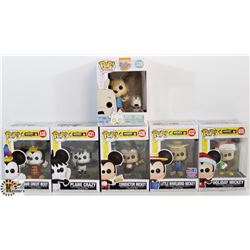 LOT OF 6 ASSORTED FUNKO POPS: MICKEY 90 YRS