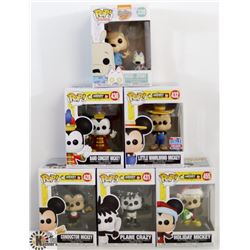 LOT OF 6 ASSORTED FUNKO POPS: MICKEY 90 YRS