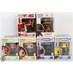 LOT OF 6 ASSORTED FUNKO POPS: GAMES VARIETY