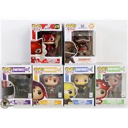LOT OF 6 ASSORTED FUNKO POPS: GAMES VARIETY