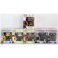LOT OF 6 ASSORTED FUNKO POPS: FORTNITE &