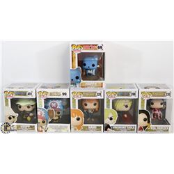 LOT OF 6 ASSORTED FUNKO POPS: SHONEN JUMP